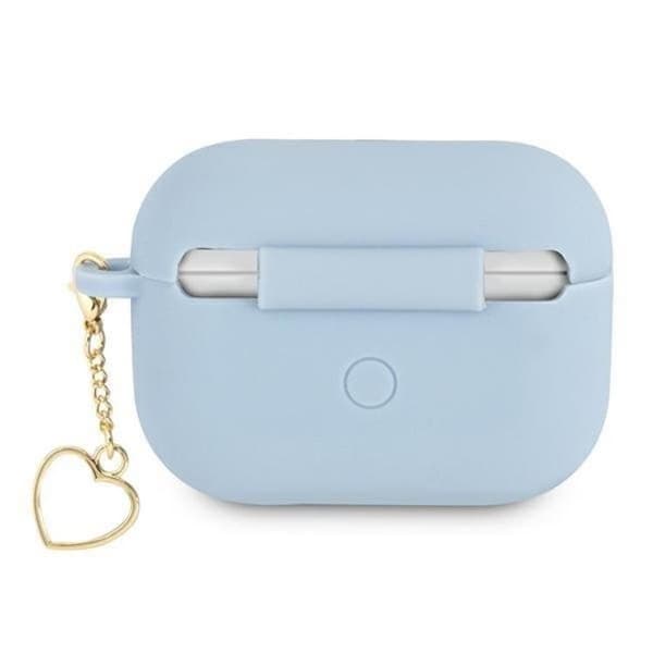 Guess Silicone Heart Charm Collection Skal Airpods Pro - Blå