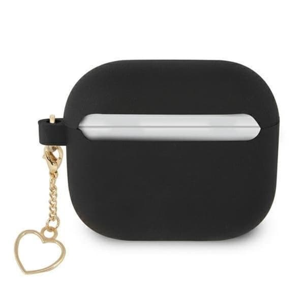 Guess Silicone Heart Charm Collection Skal Airpods Pro - Svart
