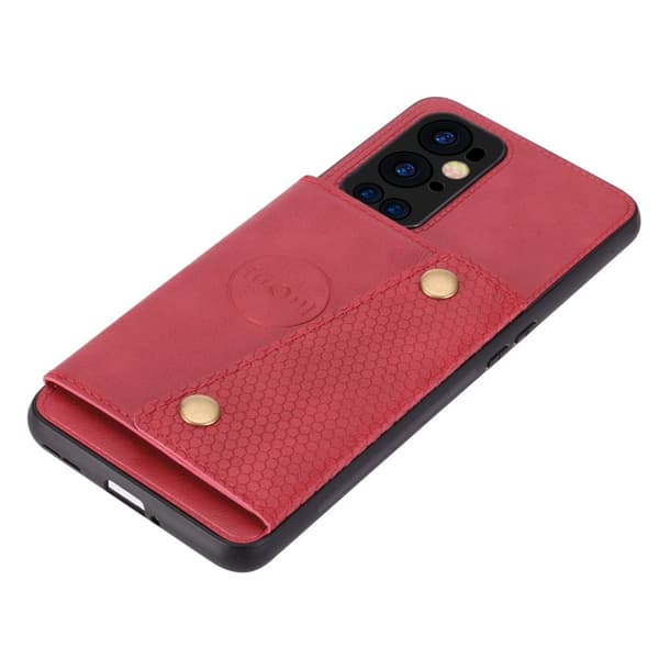 OnePlus 9 Pro - Praktiskt Stilsäkert Skal med Korthållare