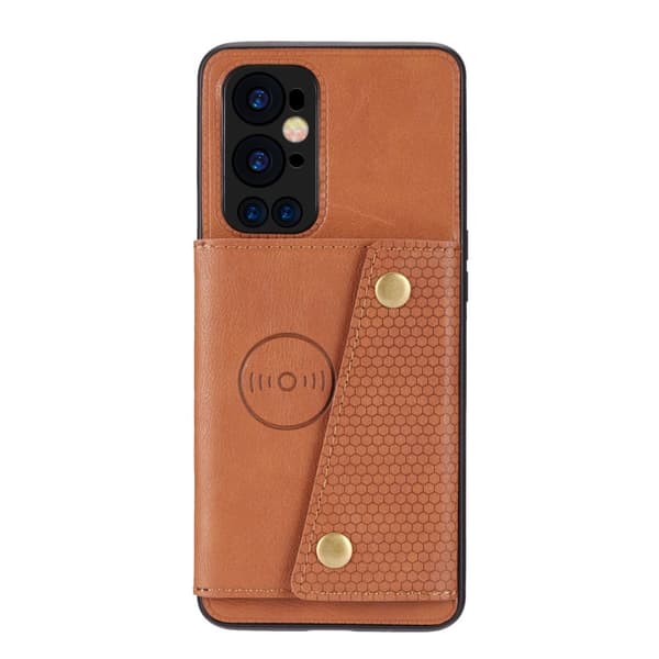 OnePlus 9 Pro - Praktiskt Stilsäkert Skal med Korthållare