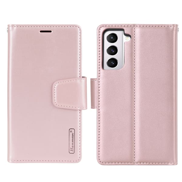 Samsung Galaxy S21 Plus - Elegant Hanman 2-1 Plånboksfodral Roséguld