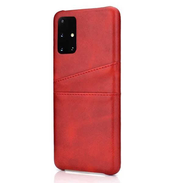 Samsung Galaxy A53 5G - Effektfullt Stilrent Skal med Korthållare Röd Röd
