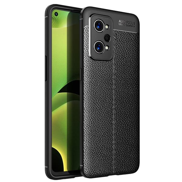 Realme GT Neo2 Litchi Texture Drop Protection Soft Flexible TPU Phone Cover