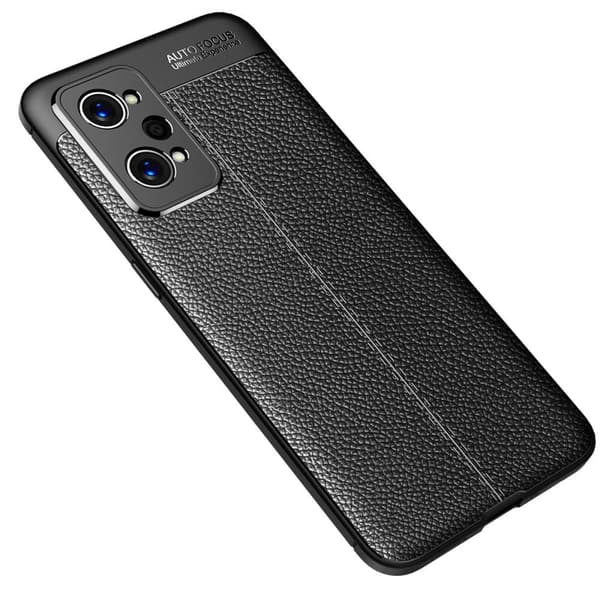 Realme GT Neo2 Litchi Texture Drop Protection Soft Flexible TPU Phone Cover
