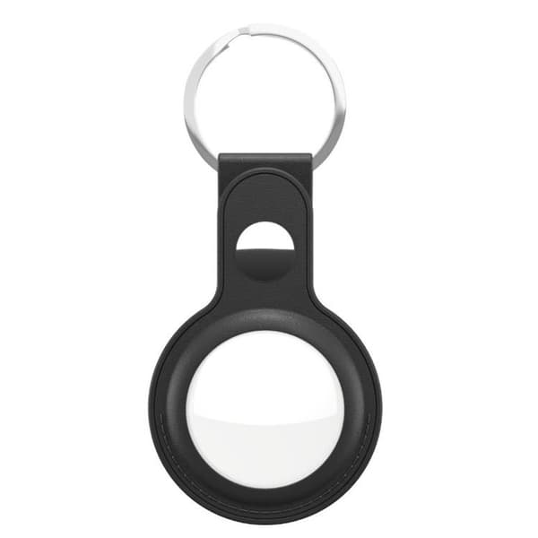 Keybudz 2-pack Nyckelring i Läder För AirTag - Svart