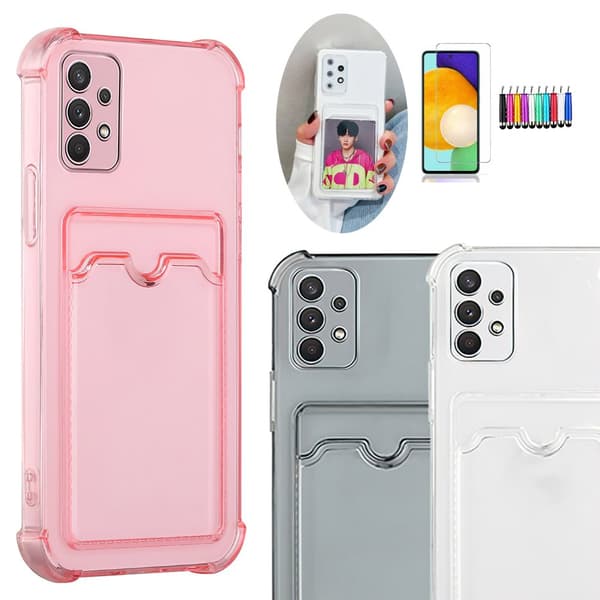Samsung Galaxy A32 5G - Skal / Skydd / Kortfack Pink