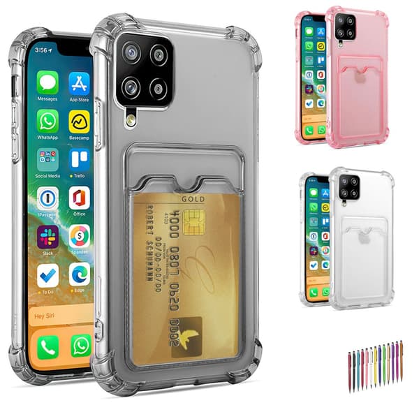 Samsung Galaxy A12 / A12 5G - Card Kuori / Suoja Grey