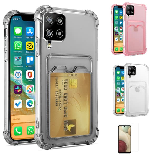 Samsung Galaxy A12 / A12 5G - Skal / Skydd / Kortfack