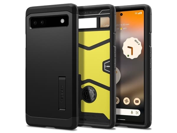 Spigen Tough Armor, Omslag, Google, Pixel 6a, 15,6 cm (6.13"), Svart