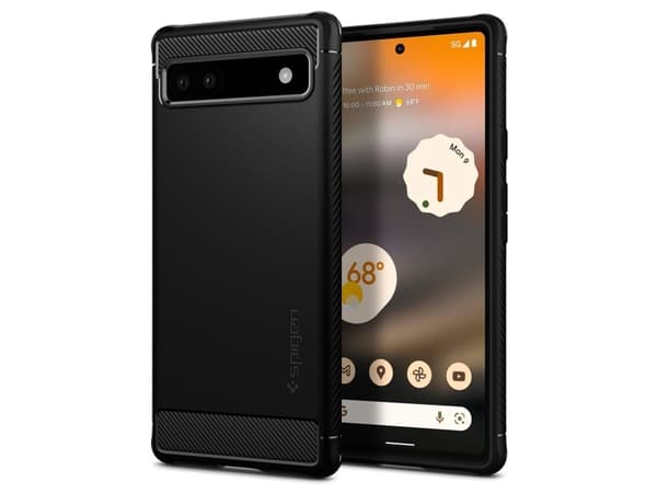 Spigen Rugged Armor, Etui, Google, Pixel 6a, 15,6 cm (6.13"), Sort