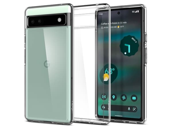 Spigen Ultra Hybrid, Omslag, Google, Pixel 6a, 15,6 cm (6.13"), Transparent