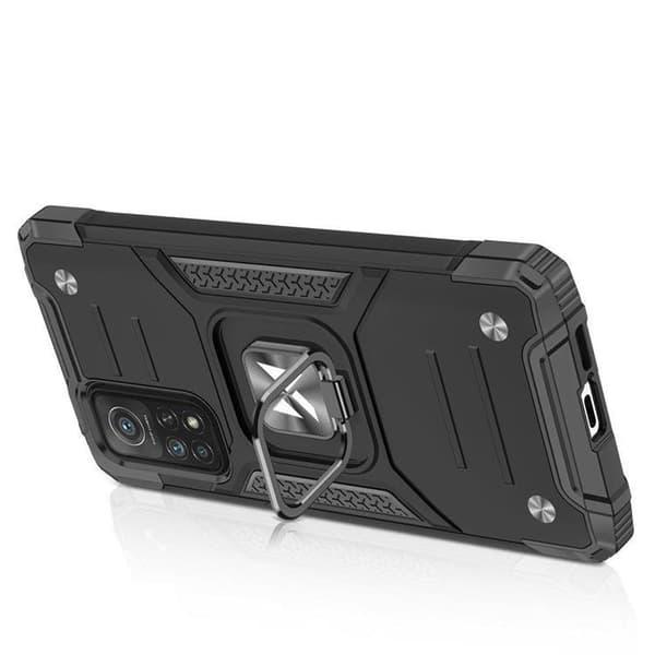Wozinsky Xiaomi Redmi Note 11/11S/11T/Poco M4 Pro 5G Skal Ring Armor - Svart
