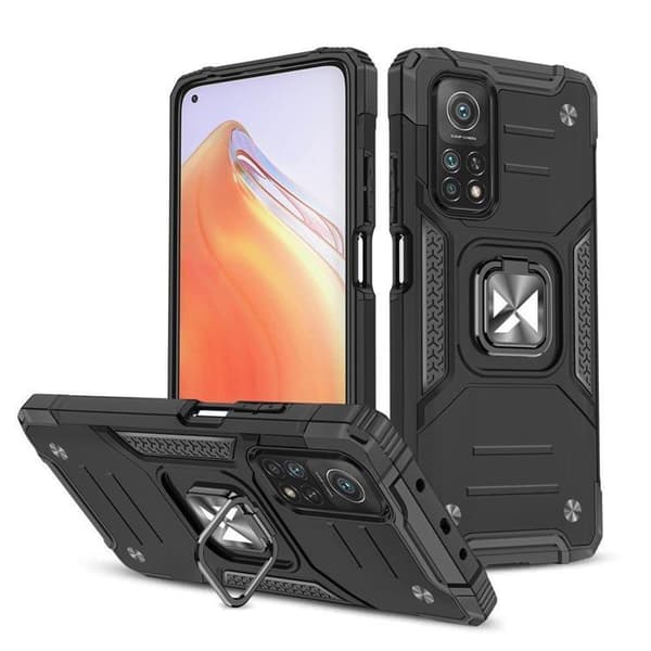 Wozinsky Xiaomi Redmi Note 11/11S/11T/Poco M4 Pro 5G Skal Ring Armor - Svart