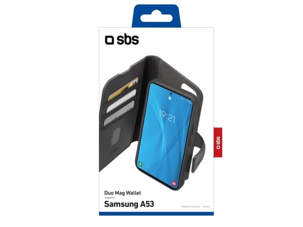 SBS TEBKDETSAA53K, Plånbok, Samsung, Galaxy A53, 16,5 cm (6.5"), Svart