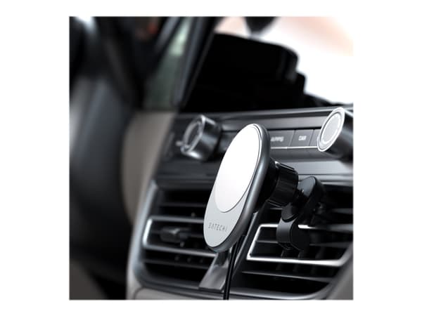 Satechi ST-MCMWCM, Matkapuhelin/älypuhelin, Aktiivinen teline, Auto, Hopea Hopea