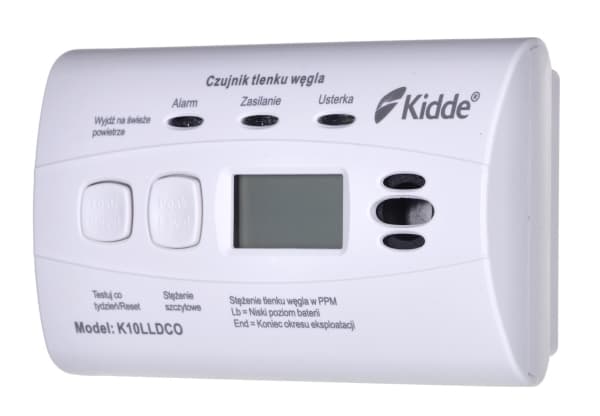 Karbonmonoksid og karbonmonoksiddetektor LCD K10LLDCO Kidde