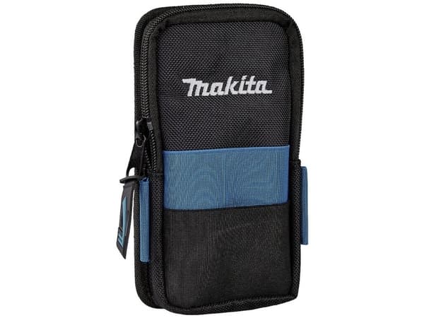 Makita - Fodral XL-storlek för mobiltelefon - polyester - svart, blå - up to 7"