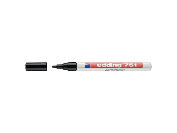 Paintmarker, Edding 751, 1-2 mm, sort