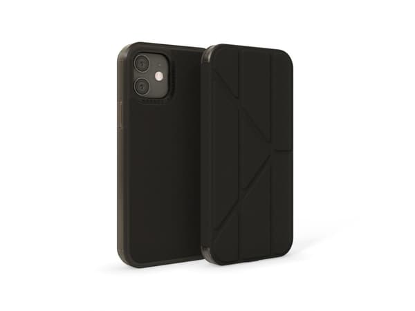 Dėklas Pipetto Origami Folio for iPhone 12/12 Pro - Juodas