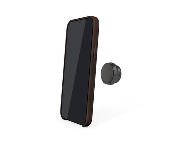 Pipetto Pipeto magnetisk lærveske til iPhone 12/12 Pro - med magnetisk holder - svart