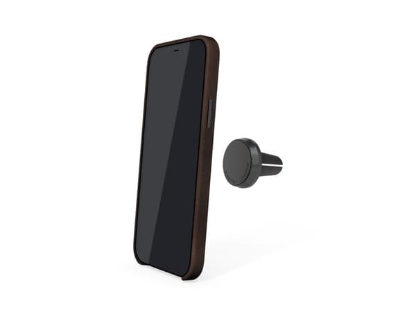 Pipetto Pipeto magnetisk lærveske til iPhone 12/12 Pro - med magnetisk holder - svart