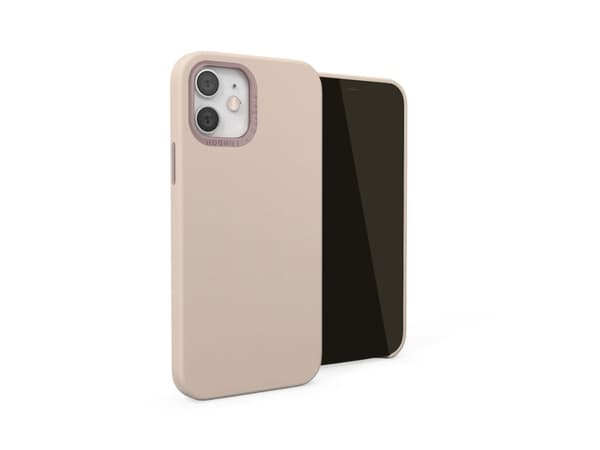 Pipetto Pipeto Magnetic Leather Case for iPhone 12/12 Pro - med magnetisk holder - Støvet rosa