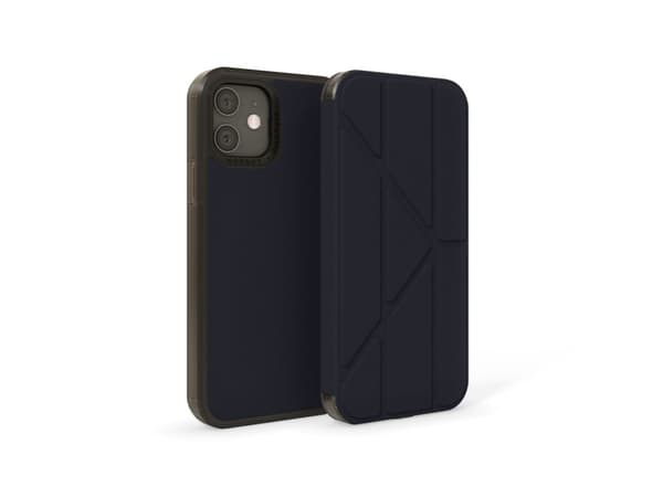 Pipetto Origami Folio for iPhone 12/12 Pro - Dark Mėlyna