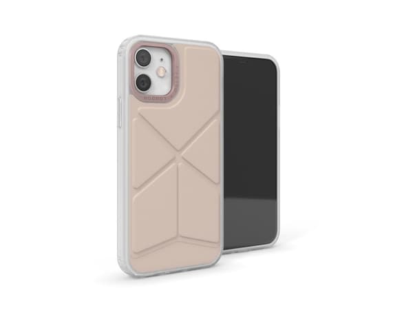 Dėklas Pipetto Origami Snap for iPhone 12 mini - Dusty Rožinė
