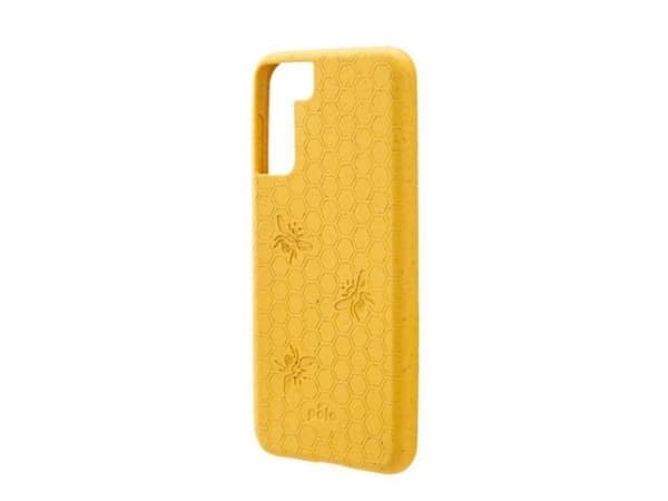 Pela Classic graverat miljövänligt fodral till Samsung S21+ - Honey Bee