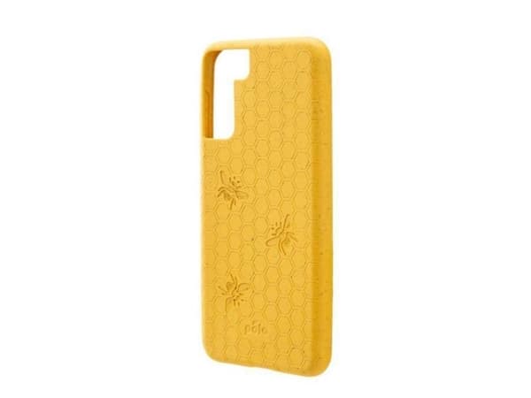 Pela Classic graverat miljövänligt fodral till Samsung S21+ - Honey Bee