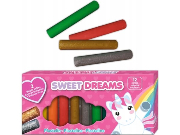 Kids Euroswan Plasticine 12 farger Sweet Dreams KL11250 Kids Euroswan