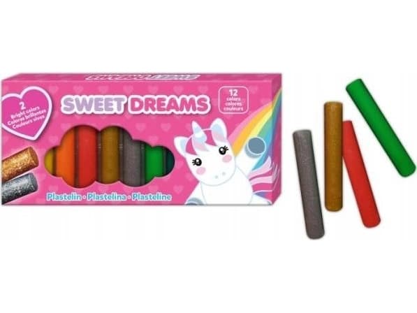 Kids Euroswan Plasticine 12 farger Sweet Dreams KL11250 Kids Euroswan