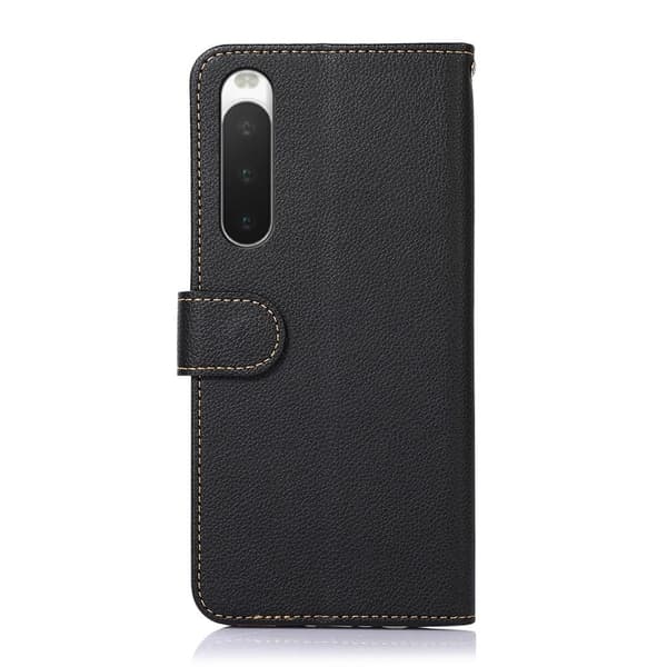 KHAZNEH Sony Xperia 10 IV Plånboksfodral Svart/Röd