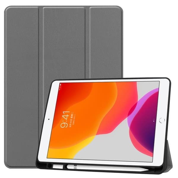 iPad 10.2 (2019/2020/2021) Tri-fold Fodral - Grå