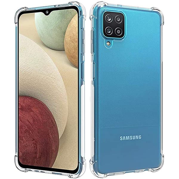 1 Set Samsung Galaxy A12 Skal + Skärmskydd + Kameralinsskydd