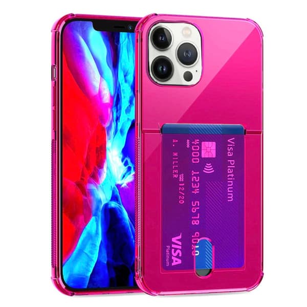 iPhone 13 Pro - Stilrent Skyddsskal med Korthållare FLOVEME