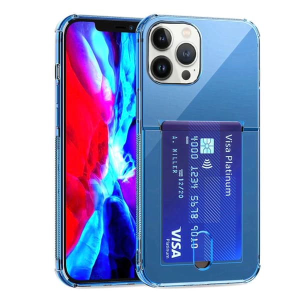 iPhone 13 Pro - Stilrent Skyddsskal med Korthållare FLOVEME