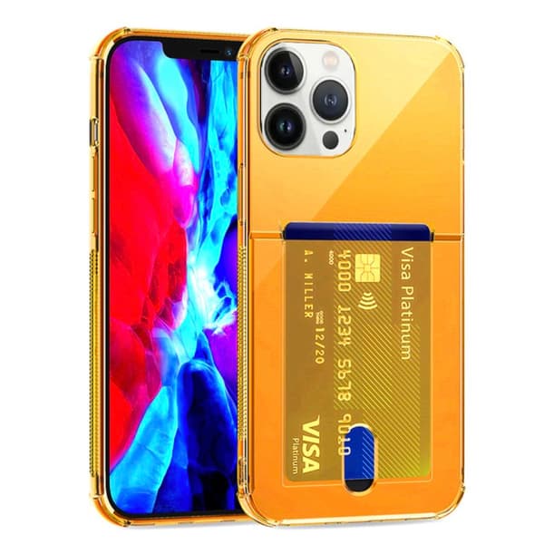 iPhone 13 Pro - Stilrent Skyddsskal med Korthållare FLOVEME