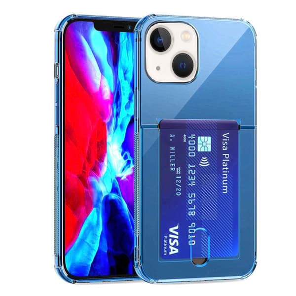 iPhone 13 Mini - Kraftfullt Floveme Skal med Korthållare