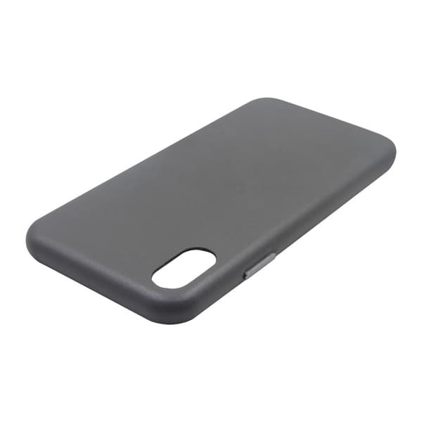 iPhone X/XS Läderfodral - Grå
