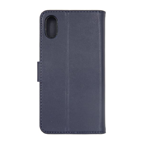 iPhone X/XS Plånboksfodral Läder med Stativ - Blå