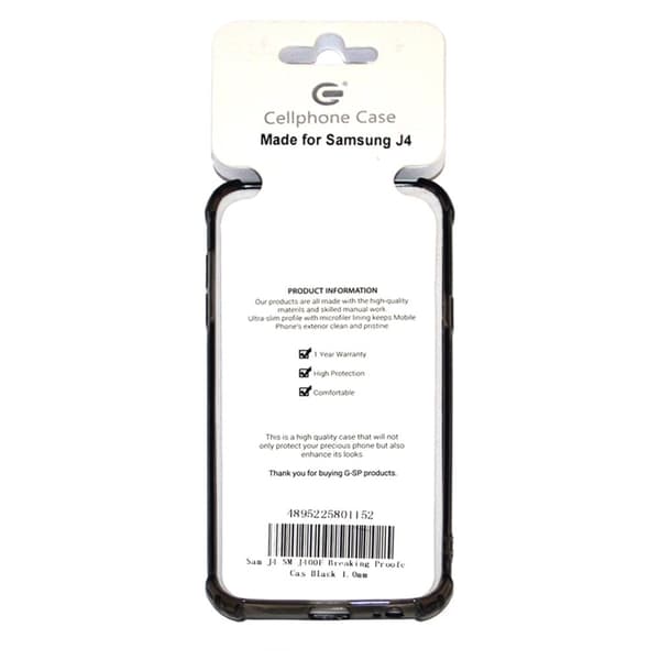 Stöttåligt Mobilskal Samsung Galaxy J4 - Svart
