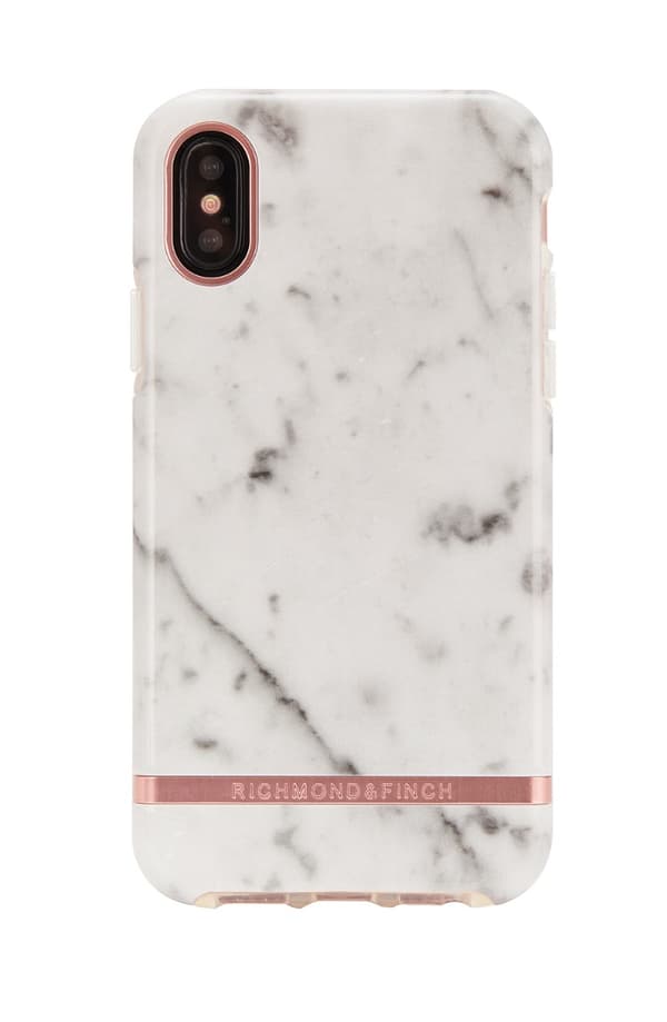 Richmond & Finch Skal Vit Marmor Rosé - iPhone XR