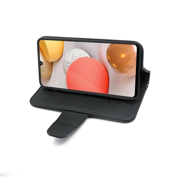 Samsung Galaxy A42 5G Plånboksfodral med Extra Kortfack Rvelon - Svart