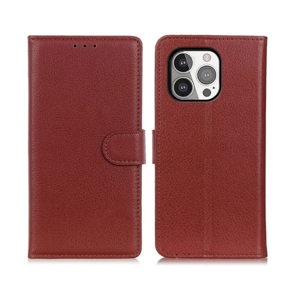 iPhone 13 Pro Max Plånboksfodral med Stativ - Brun