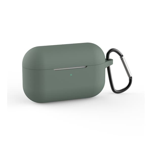 Silikonskal med Karbinhake Airpods Pro - Militärgrön