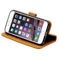 Miniatyrbillede 2 af 5: iPhone 6/6S Plånboksfodral Läder med Stativ - Brun