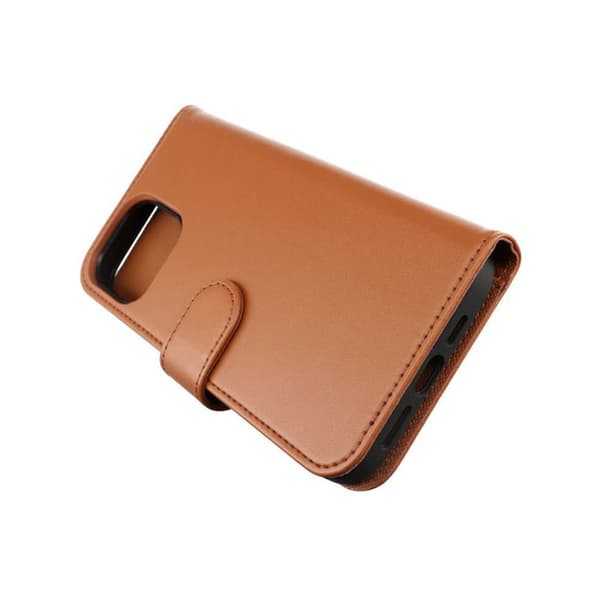iPhone 13 Pro Max Plånboksfodral Magnet Rvelon - Guldbrun