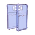 Miniatyrbillede 1 af 2: iPhone 13 Pro Max Stöttåligt Skal med Korthållare - Lila