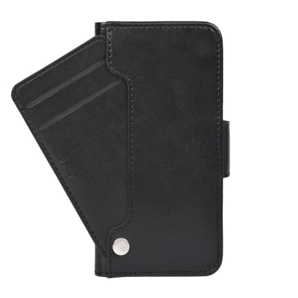 iPhone 11 Pro Plånboksfodral Stativ och extra Kortfack - Svart